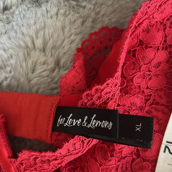 For Love & Lemons Creamsicle Lace Mini Dress XL - Picture 8 of 13